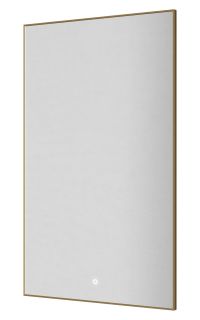 Зеркало с подсветкой Armadi Art Modern 569-MG 60 см сенсорный выключатель антизапотевание золото матовое